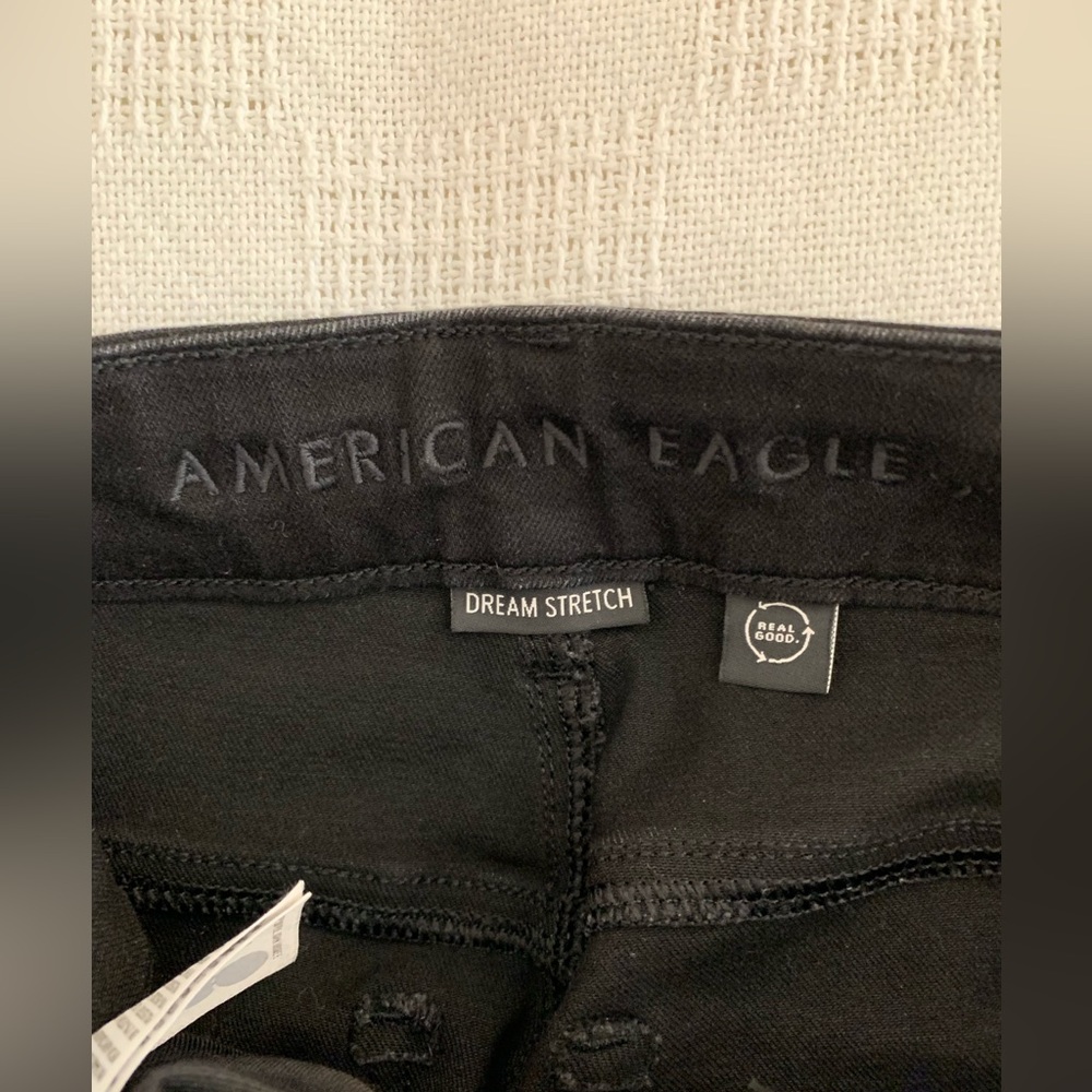 AE Dream Stretch High-Waisted Jegging Jean in Proper Black Size 4R - Picture 5 of 9